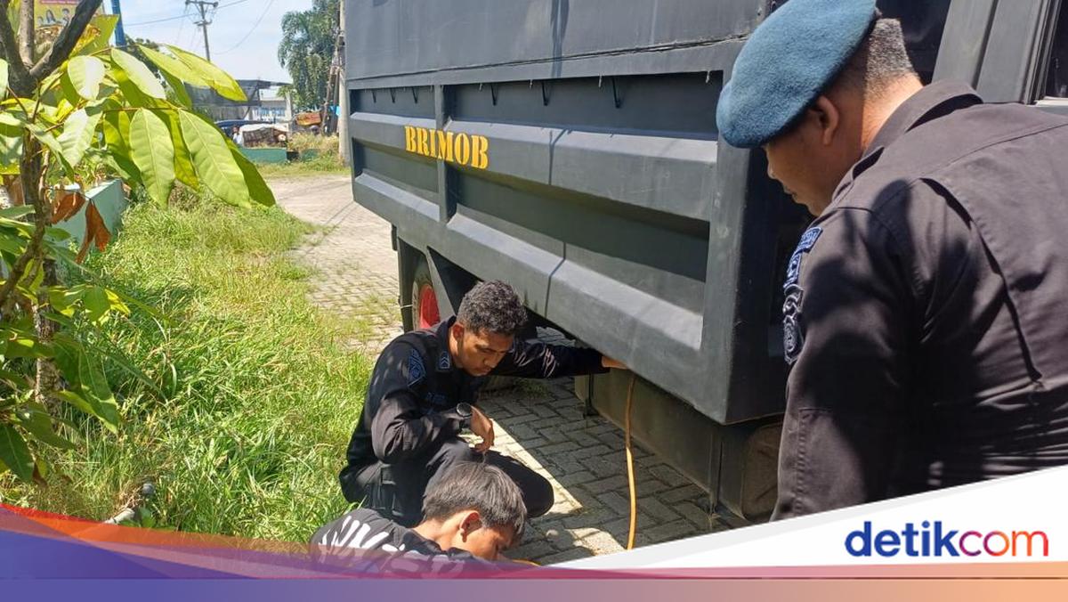 Brimob Polda Sumut Patroli dan Atur Lalin saat Blackout, Bantu Truk Mogok dengan BBM Dinas