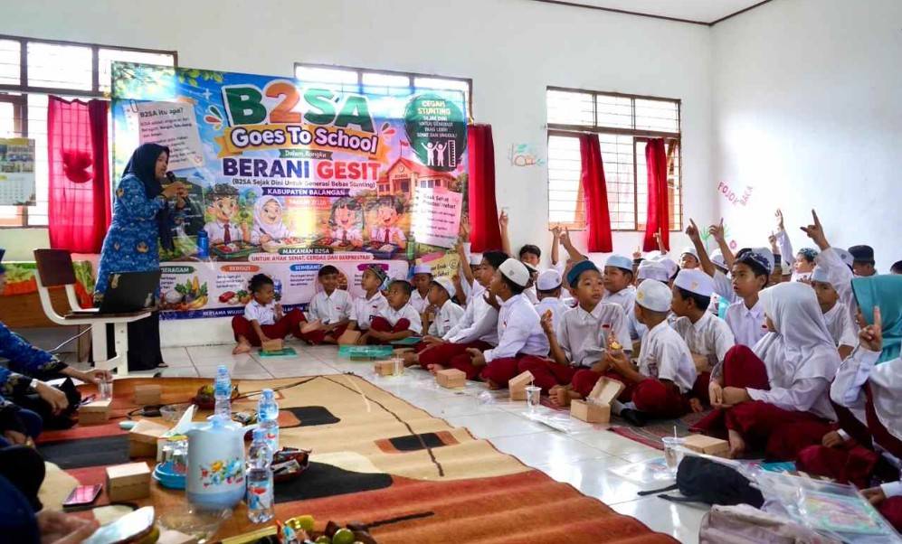 Cegah Stunting Sejak SD, Pemkab Balangan Bekali Siswa Pola Makan Bergizi Lewat Program B2SA Goes to School
