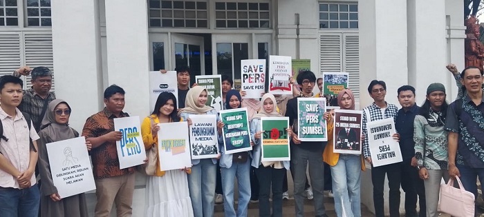 25 Perusahaan Media di Sumsel Digugat Perdata, Mahasiswa Turun ke PN Palembang: Jangan Bunuh Kebebasan Pers