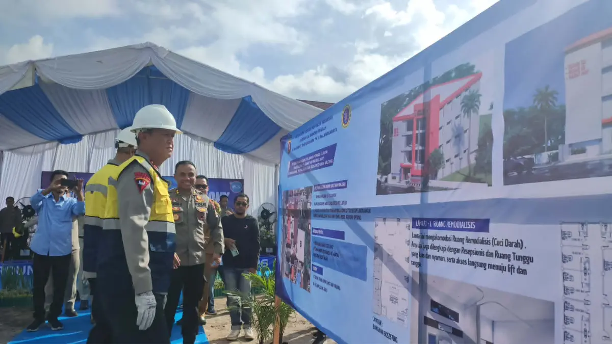 Kapolda Kalteng Letakkan Batu Pertama Pembangunan Gedung Terpadu RS Bhayangkara Palangka Raya