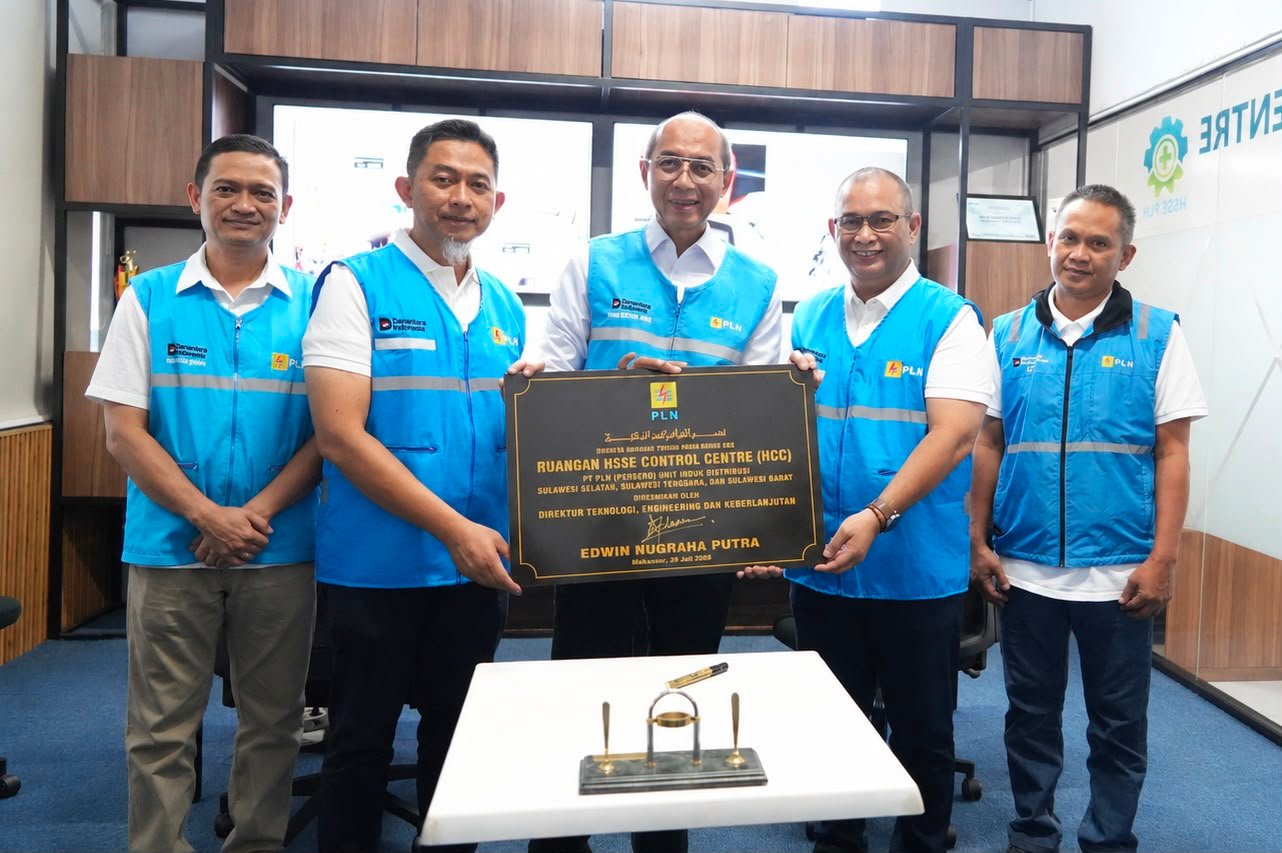PLN Resmikan Pusat Kendali Keselamatan di Makassar, Bisa Deteksi Risiko Kerja Secara Real-Time