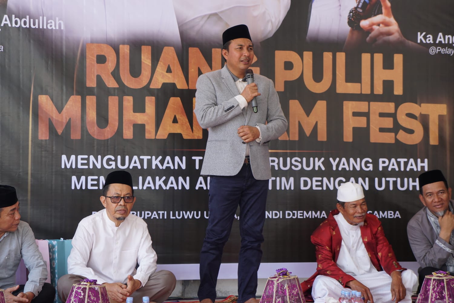 Bupati Luwu Utara Andi Abdullah Rahim Resmi Buka Muharram Fest 1448 H, Santuni Puluhan Anak Yatim di Masamba