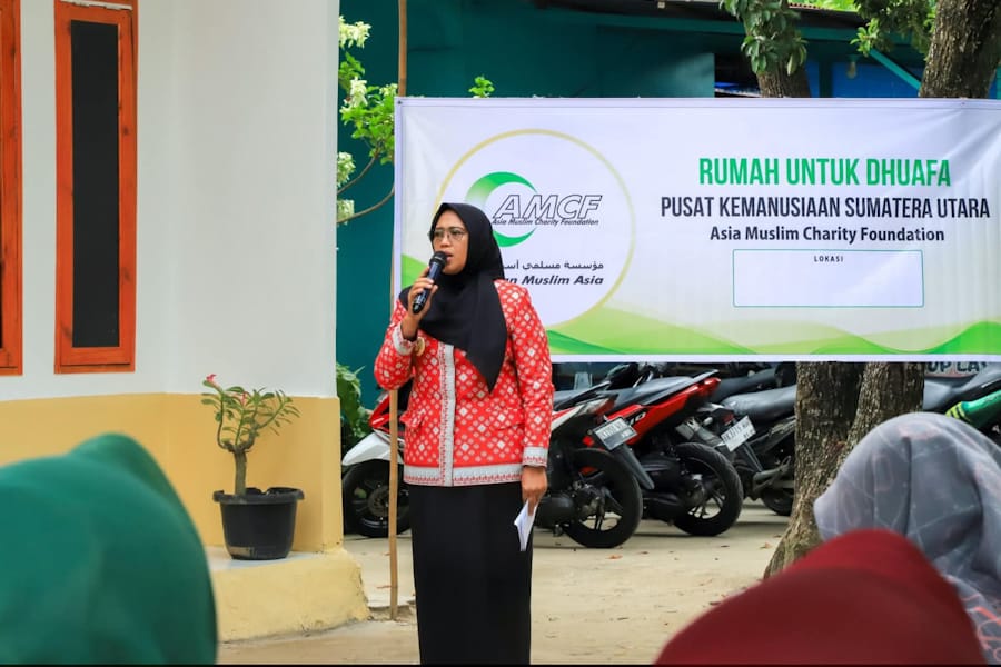 Wakil Wali Kota Pematangsiantar Herlina Resmikan Rumah untuk Dhuafa Bantuan AMCF, Penerima Manfaat Haru