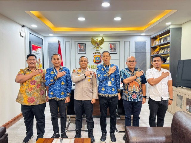 Perkuat Sinergi, Kantor Pertanahan Asahan dan Polres Asahan Bahas Keamanan Data Sertifikat Tanah