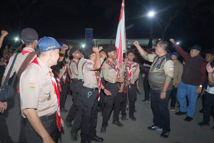 Bupati Asahan Taufik Zainal Abidin Hadiri Api Unggun Jamdasu XI di Sibolangit, Dorong Pramuka Jauhi Narkoba