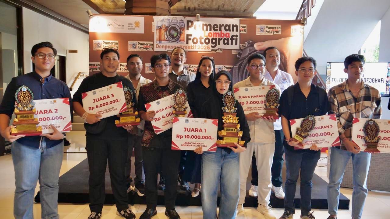 350 Karya Foto dan Video Bersaing Ketat, Pemkot Denpasar Umumkan Pemenang Lomba Kreatif 2026