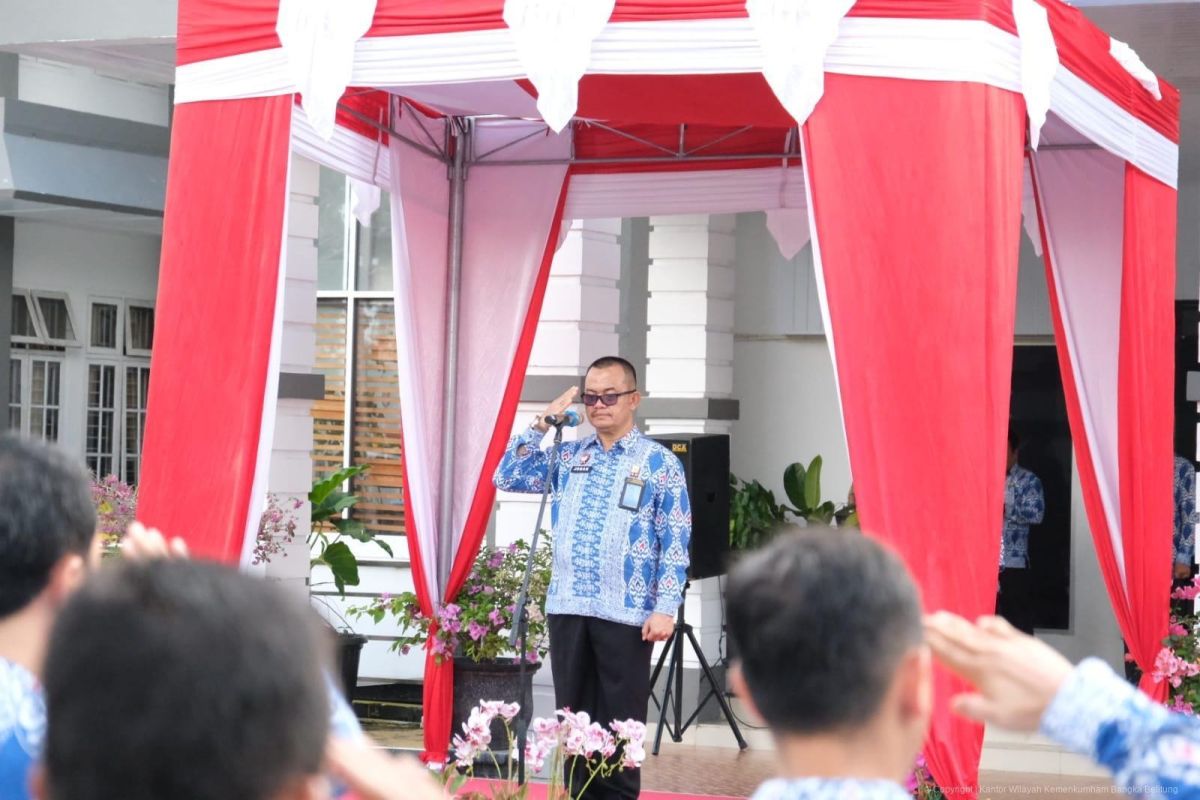 Kanwil Kemenkum Babel Peringati Hari Keluarga Nasional, Pegawai Diingatkan soal Bahaya Gawai pada Anak