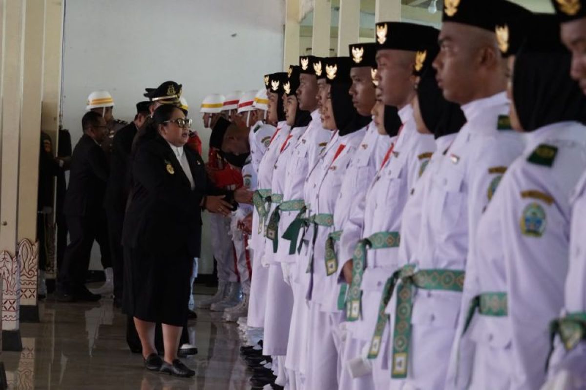 Pemkab Gunungkidul Kukuhkan 72 Paskibraka untuk HUT Ke-81 RI, Bupati Tekankan Nilai Kedisiplinan