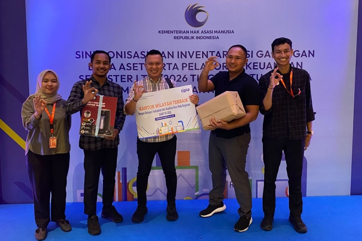 Kanwil KemenHAM Babel Raih Penghargaan Terbaik Sinkronisasi Data Aset, Bukti Tata Kelola Keuangan Akuntabel