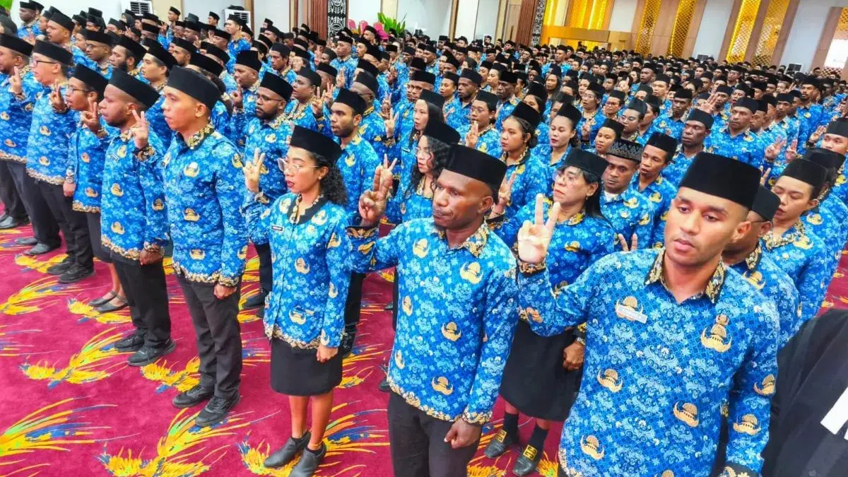 843 PNS Baru di Lingkup Pemprov Papua Tengah Resmi Dilantik, Pj Gubernur: Mereka Sudah Lulus Seleksi Ketat