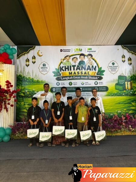 Pegadaian Syariah Khitan Massal 110 Anak di Aceh Tamiang, Buka Program “Langkah Emas Anak Sholeh” Pascabencana