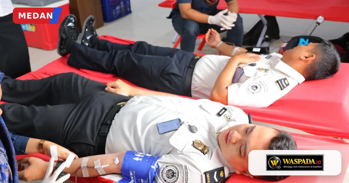 Kanwil Imigrasi Sumut Gelar Donor Darah dan Cek Kesehatan Gratis di Medan untuk Rayakan HUT Ke-81 RI