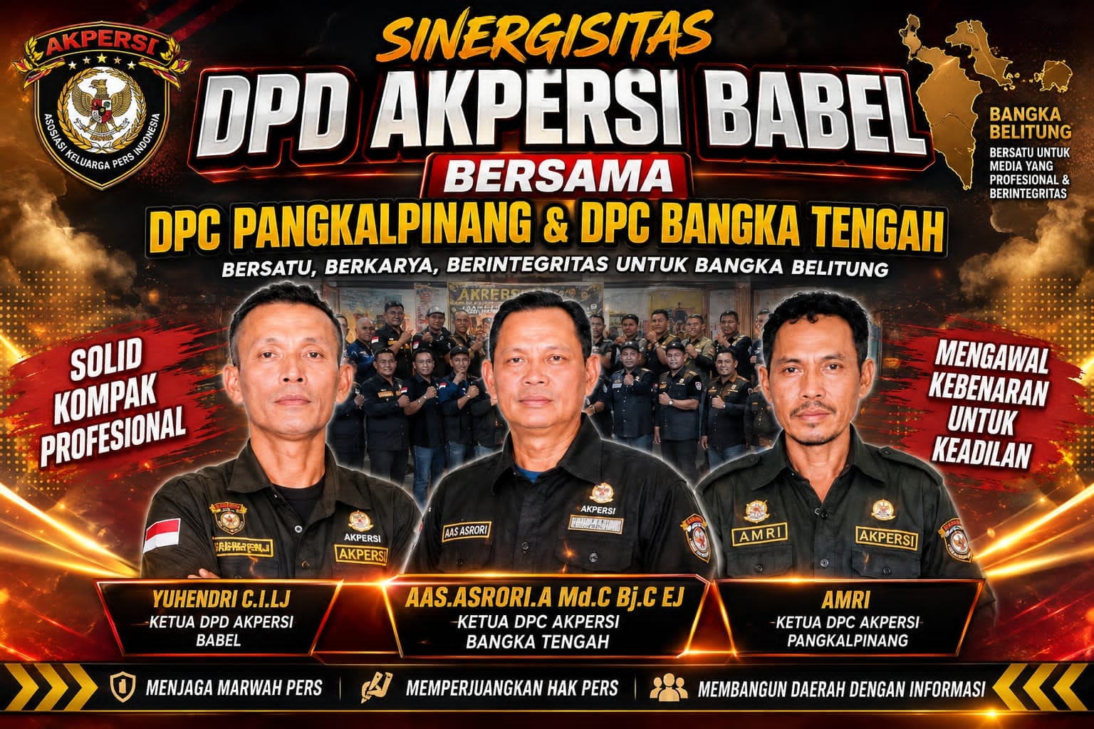 Ketua DPD AKPERSI Babel Yuhendri Tekankan Soliditas Organisasi Saat Silaturahmi dengan Pengurus DPC Pangkalpinang dan Bangka Tengah