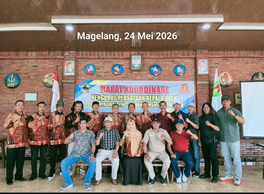 25 Kades Purnawirawan TNI-Polri Jateng Gelar Konsolidasi di Magelang, Khambali Pimpin Pengabdian Desa