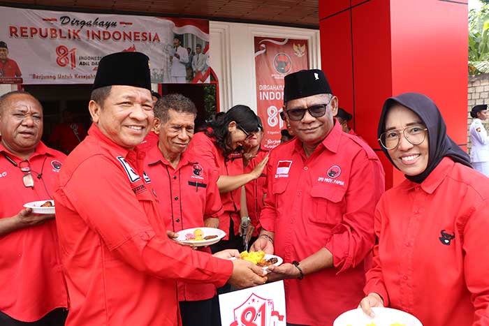 HUT ke-81 RI, PDI Perjuangan Papua Tegaskan Tolak PSN yang Ganggu Hak Pangan Rakyat