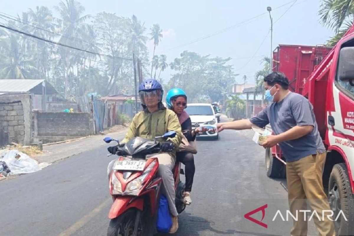 DLH Manado Imbau Warga Pakai Masker Saat Beraktivitas di Luar Rumah Selama Puncak Kemarau
