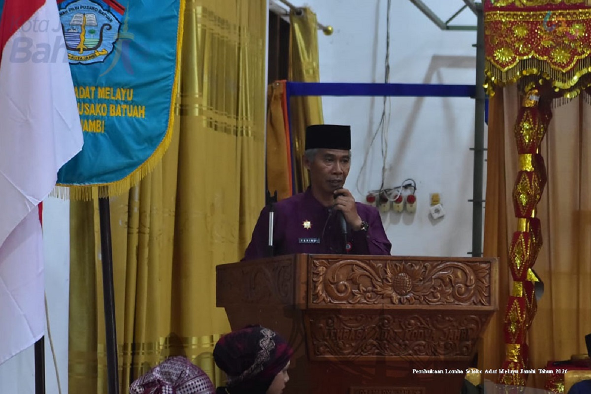 65 Pelajar SMP se-Kota Jambi Ramaikan Lomba Seloko Adat dan Pidato Bahasa Melayu di Balai Adat LAM