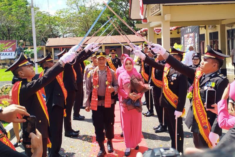 Kapolres Konawe AKBP Noer Alam Serahkan Tongkat Komando ke AKBP Edi Raharjono, Ini Jejak Kepemimpinannya Selama 17 Bulan