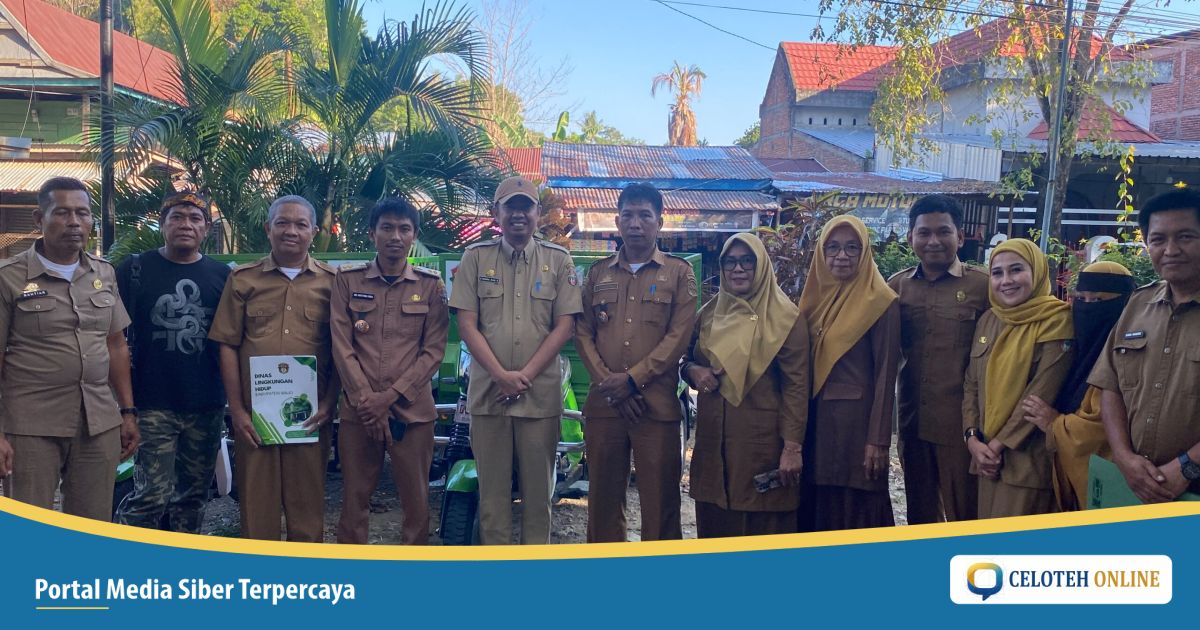 Lurah Pattirosompe dan Paduppa Teken 15 Poin Komitmen Kebersihan Sebelum Terima Motor Sampah Tiga Roda dari DLH Wajo