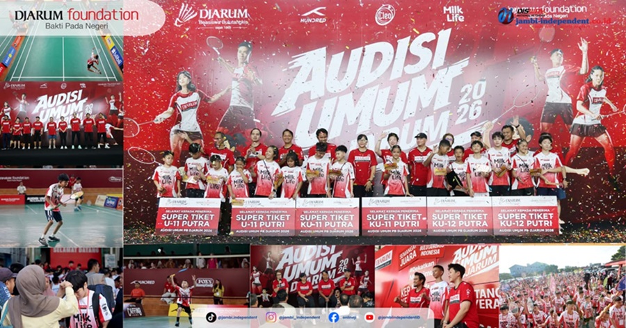 31 Wakil Jambi Ikut Audisi Umum PB Djarum 2026 di Pekanbaru, Satu Atlet Raih Super Tiket ke Karantina