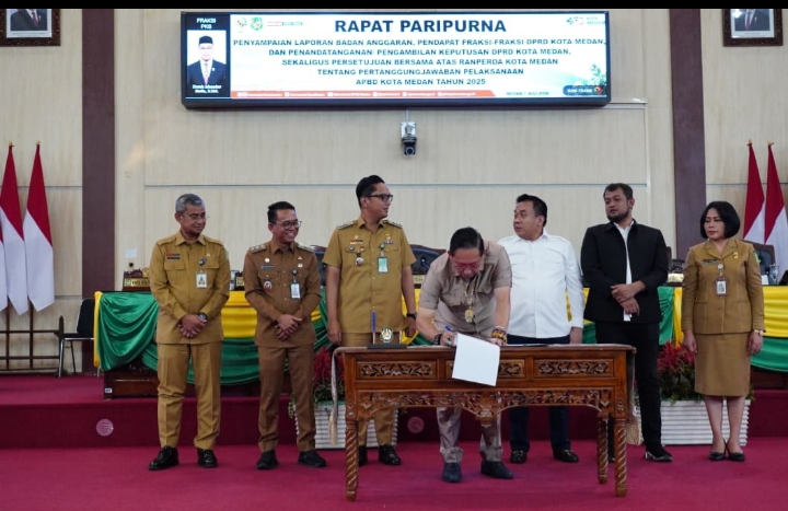 DPRD Medan Setujui Ranperda Pertanggungjawaban APBD 2025, Wali Kota Minta Jajaran Tak Berpuas Diri