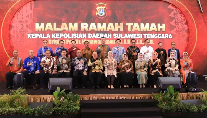 Gubernur Sultra Andi Sumangerukka Sambut Kapolda Baru Brigjen Himawan Bayu Aji, Sinergi Stabilitas dan Pembangunan Daerah Diperkuat