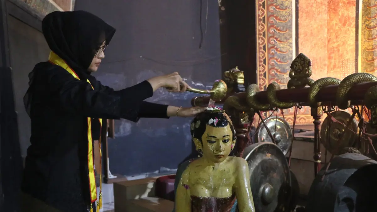 Tradisi Jamasan Gamelan dan Patung Keramat di Gedung Wayang Orang Sriwedari Solo Digelar, Doa untuk Kelestarian Budaya