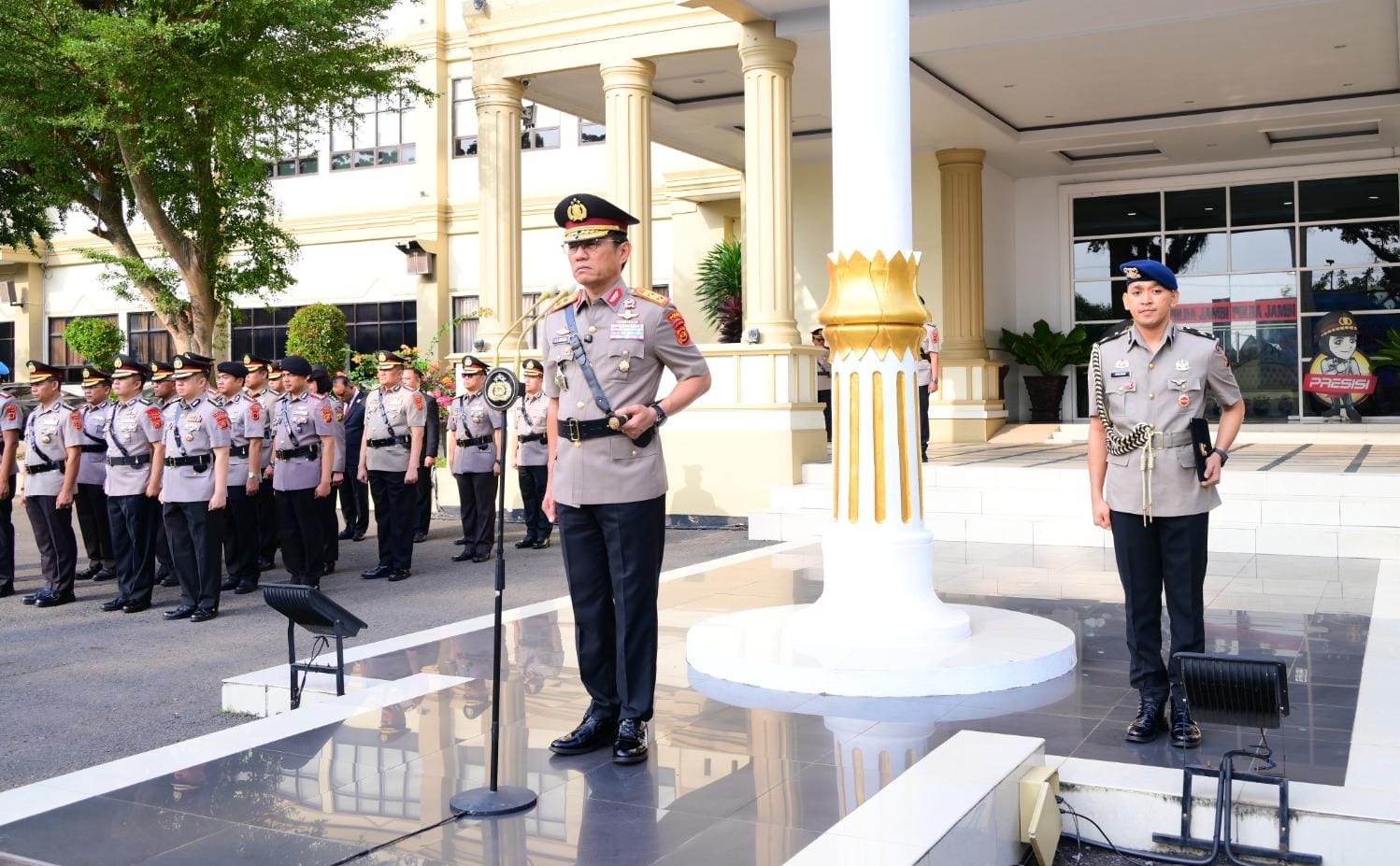Peringatan Hari Juang Polri di Polda Jambi, Kapolda Tekankan Sejarah Jadi Pedoman Pengabdian Personel