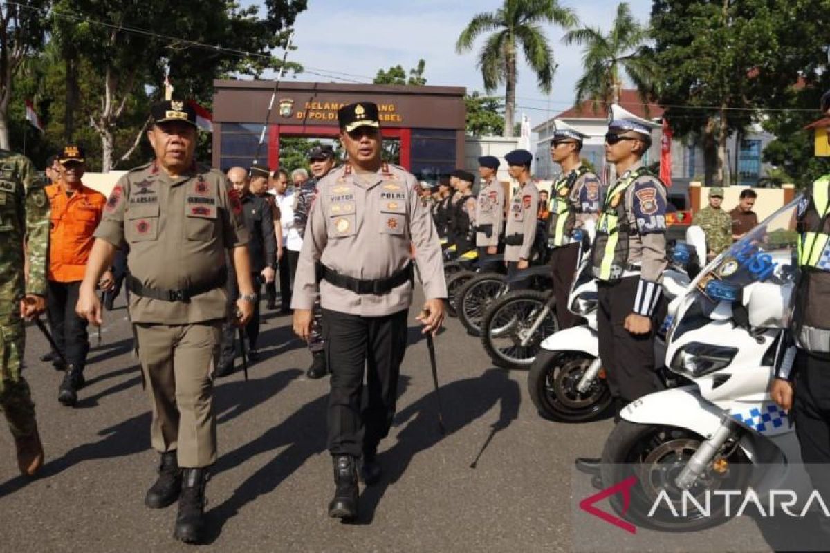 Polda Kepulauan Bangka Belitung Kerahkan Personel Gabungan Cegah Karhutla Saat Musim Kemarau Ekstrem