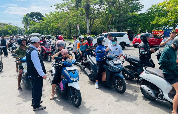 Operasi PKB Dua Hari di Palangka Raya: 162 Kendaraan Terjaring, Tunggakan Tembus Rp102 Juta