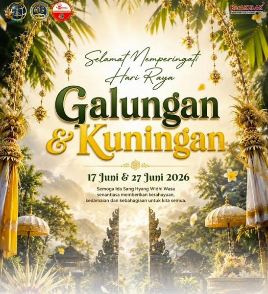 Peringati Galungan dan Kuningan, Kantor Pertanahan Kota Jambi Ajak Umat Hindu Refleksikan Kemenangan Dharma atas Adharma