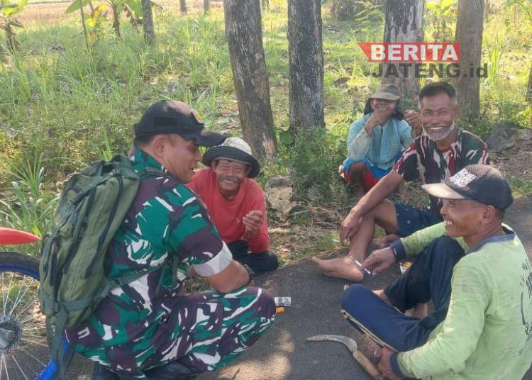 Babinsa Boyolali Pastikan Pasokan Air untuk Petani Aman di Musim Kemarau, Sumur Bor Jadi Andalan