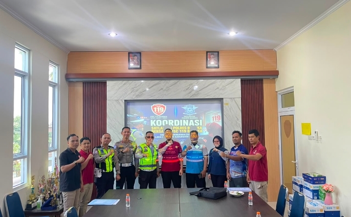 Satlantas Polres Bangka dan PSC 119 Teken MoU, Targetkan Waktu Tanggap Kecelakaan Lebih Singkat