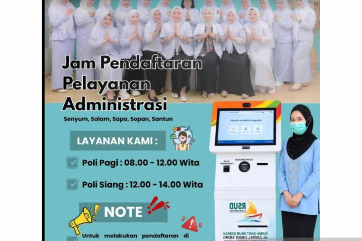 RSUD Zainal Umar Sidiki Gorontalo Utara Umumkan Jam Pendaftaran Administrasi Rawat Jalan, Pagi Dibuka Pukul 08.00 WITA