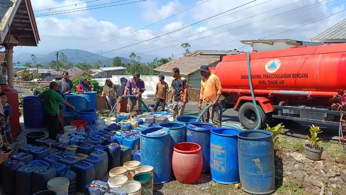 BPBD Pemalang Kirim Bantuan Air Bersih Setiap Hari ke 11 Desa, Sumur Warga Kering Sejak Sebulan