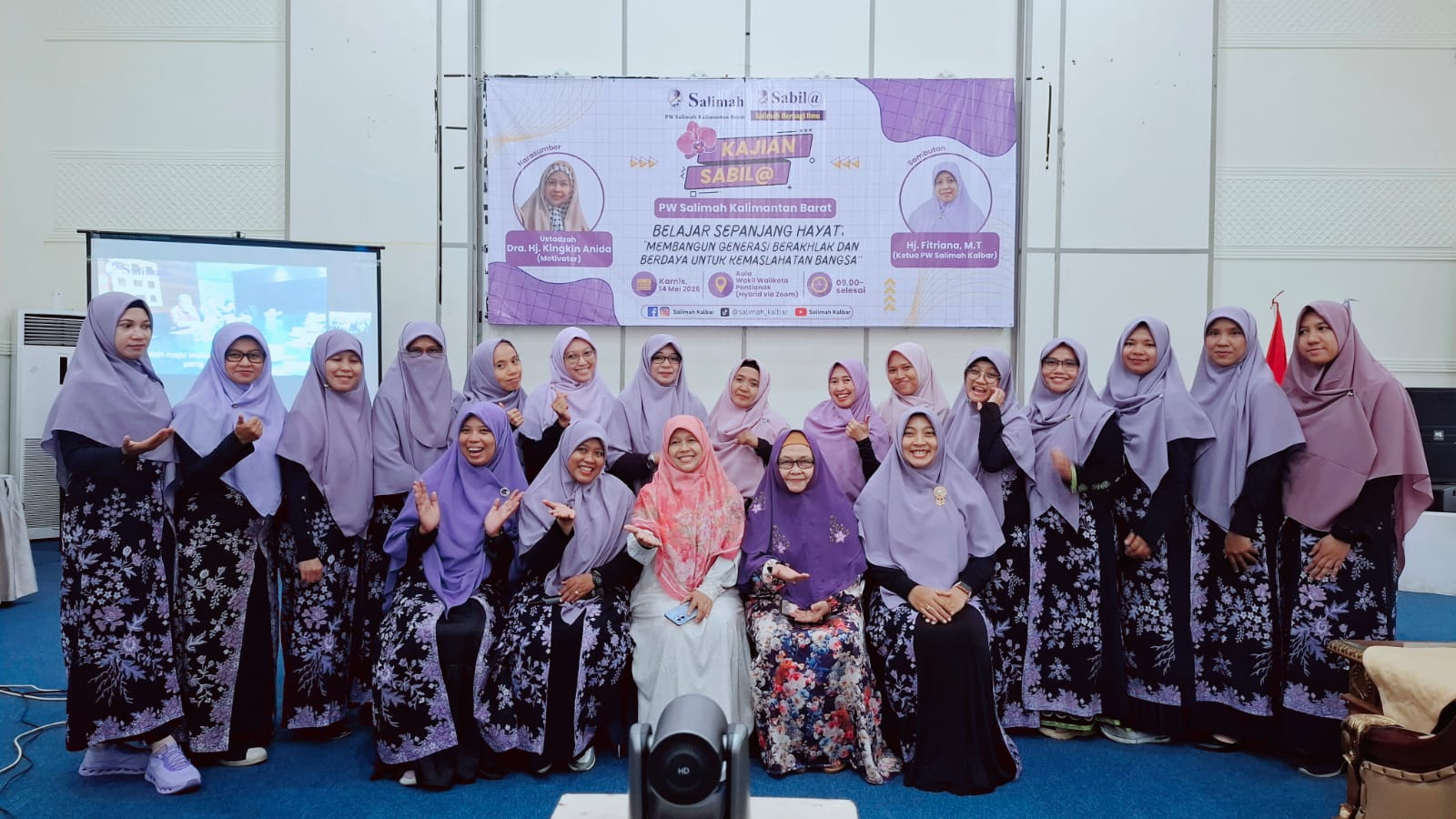 Salimah Kalbar Gelar Webinar Sabila, Dorong Budaya Belajar Sepanjang Hayat untuk Bangun Generasi Berakhlak di Pontianak