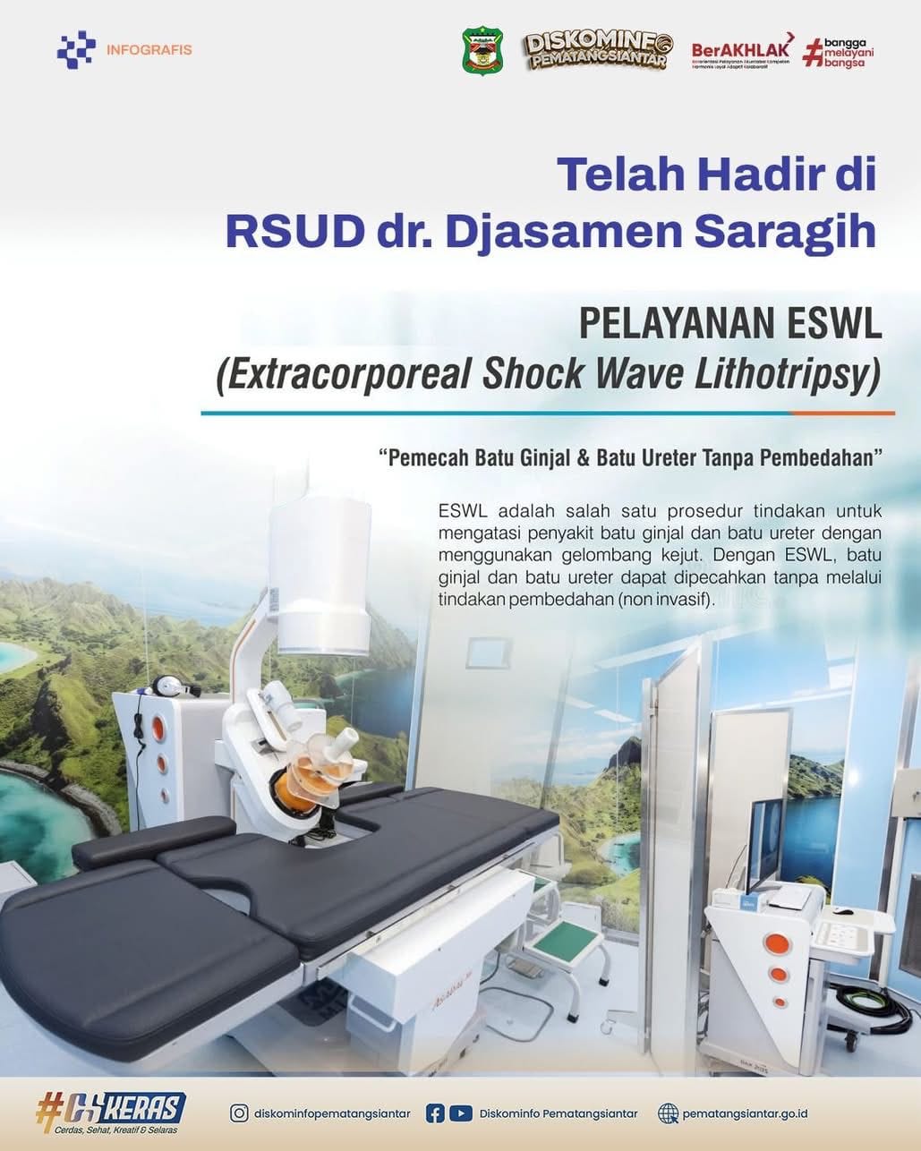 RSUD Djasamen Saragih Pematangsiantar Kini Punya Alat Pemecah Batu Ginjal, Warga Tak Perlu Berobat ke Luar Kota