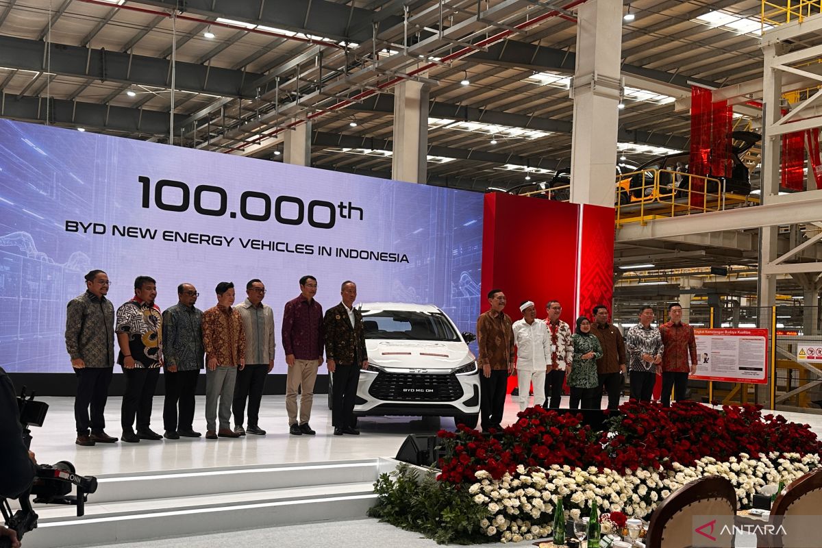 BYD Resmikan Pabrik di Subang Smartpolitan, Bidik Perakitan Baterai Kendaraan Listrik di RI