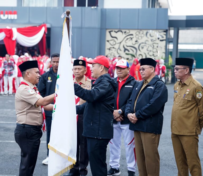 340 Anggota Pramuka Bengkulu Dilepas ke Jambore Nasional XII di Cibubur, Sekda Ingatkan Jaga Nama Baik Bumi Merah Putih