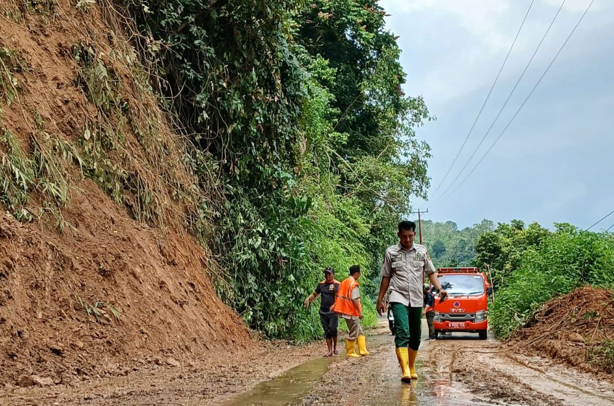 BPBD Bengkulu Selatan Evakuasi Material Longsor Setinggi 1,5 Meter di Ulu Manna, Akses Jalan Kembali Normal