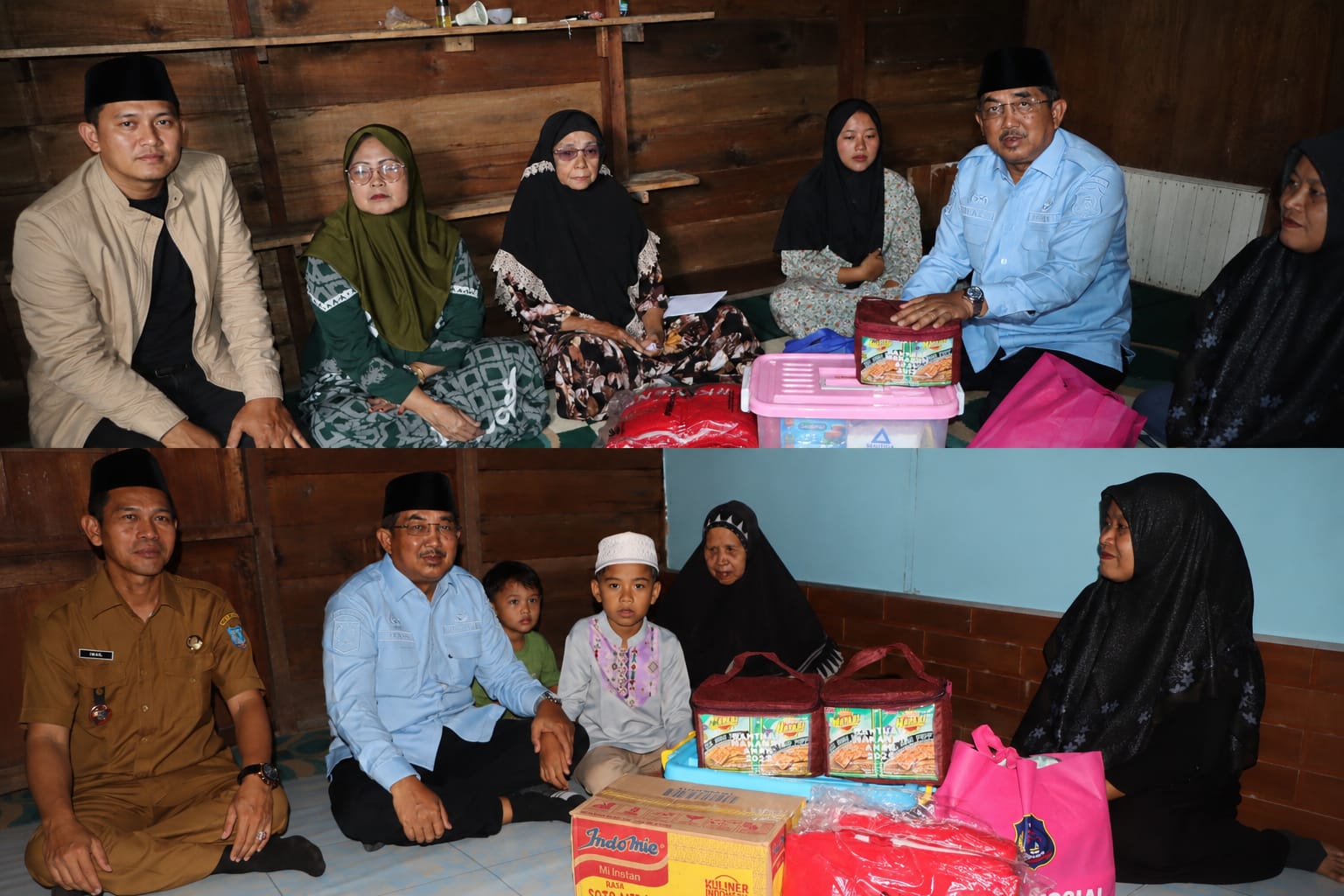 Bupati Tanjung Jabung Barat Anwar Sadat Datangi Rumah Duka Korban Ambruknya Jembatan di Desa Sungai Landak, Serahkan Bantuan Langsung