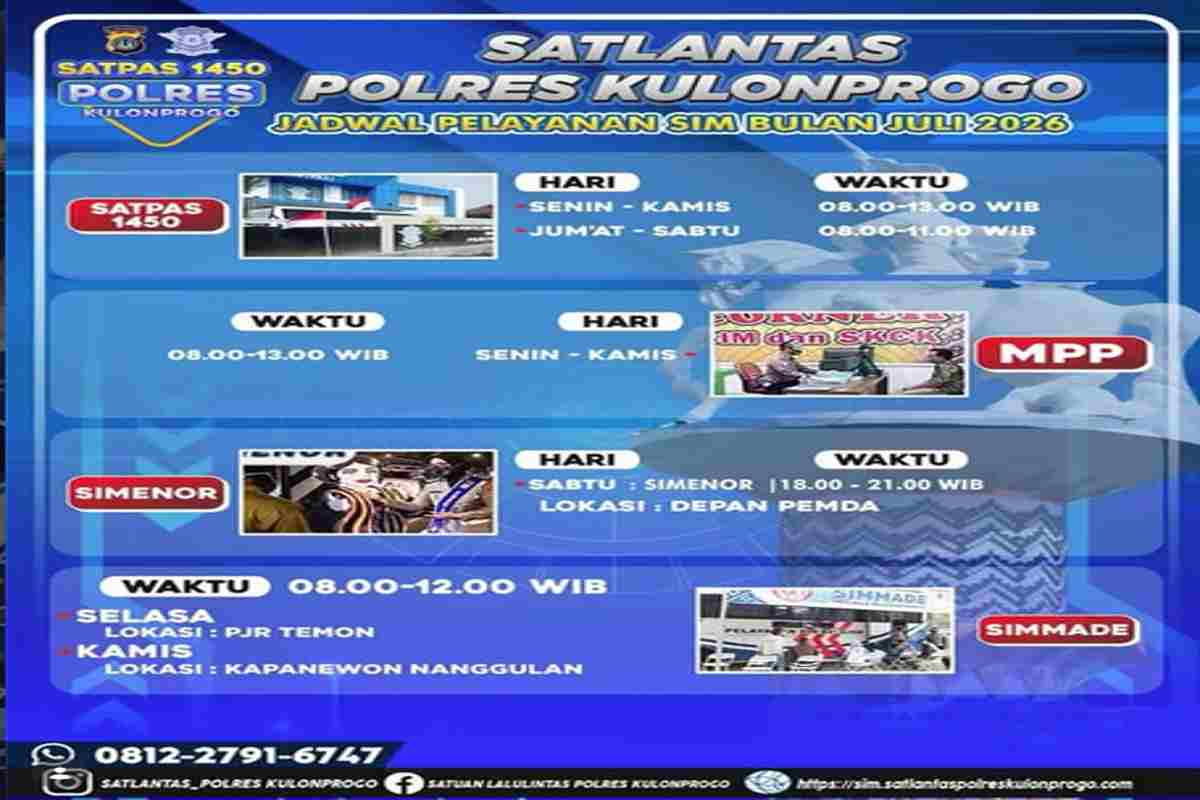 Polres Kulonprogo Siapkan 4 Layanan SIM Keliling, dari SIM Masuk Desa hingga MPP untuk Perpanjangan
