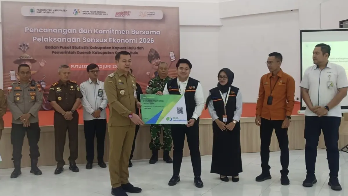 287 Petugas Sensus Ekonomi 2026 di Kapuas Hulu Dapat Jaminan BPJS Ketenagakerjaan Saat Bertugas ke Lapangan