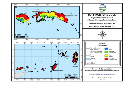 5 Wilayah di Maluku Berpotensi Alami Karhutla Level Sangat Tinggi, BMKG Rilis Peringatan Dini