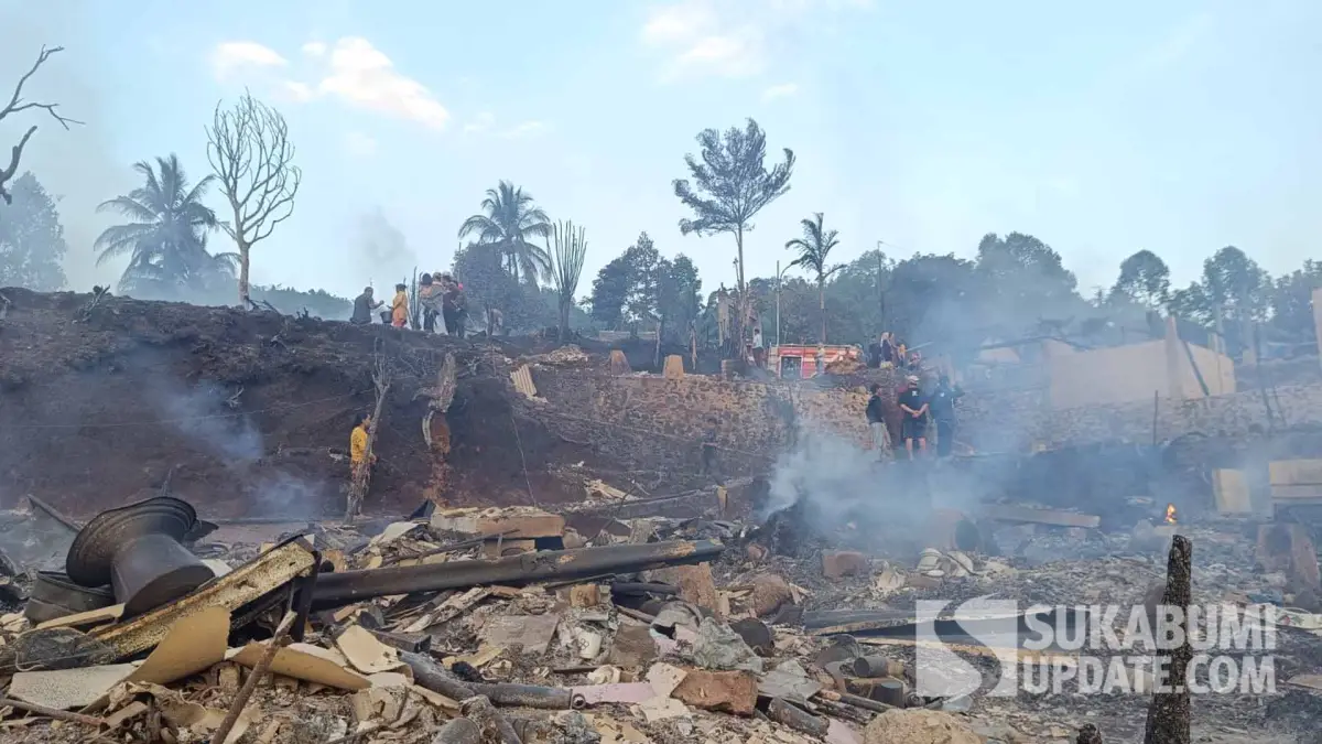 Puluhan Rumah Adat di Sukabumi Ludes Terbakar, 178 Jiwa Kehilangan Tempat Tinggal, Pemkab Tetapkan Tanggap Darurat 7 Hari