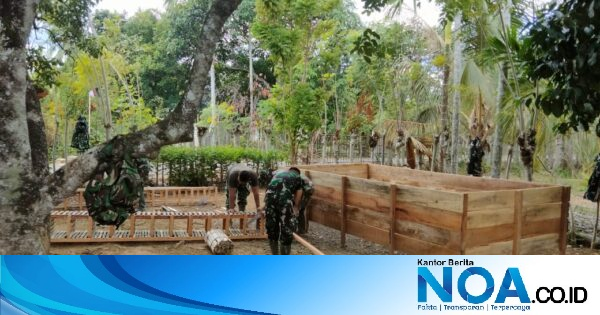 TMMD 129 Kodim 0102/Pidie Rampungkan RTLH di Desa Lhok Panah, Satgas Bangun Kandang Ayam Hingga Kebun Sayur untuk Ketahanan Pangan