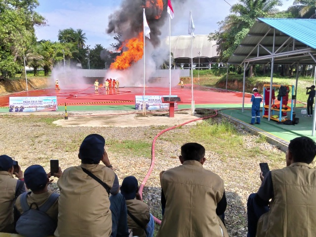 Pertamina EP Jambi Uji Kesiapsiagaan Kebakaran Sumur Migas di Sport Center Kenali Asam, Target Padam 15 Menit