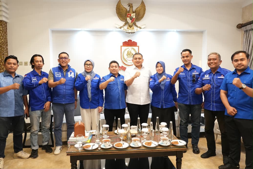 Demokrat Makassar Perkenalkan Plt Ketua Baru ke Forkopimda, Bahas Dana Hibah hingga Izin Agenda HUT Partai
