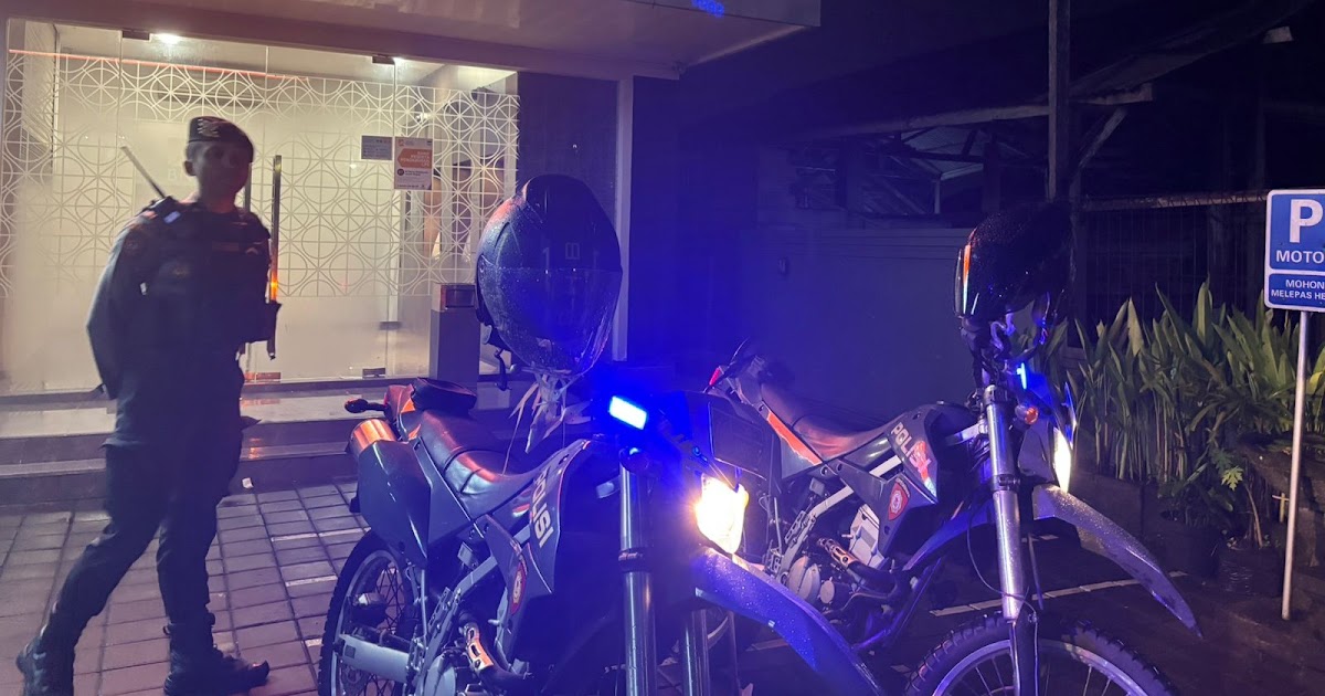 Polres Badung Patroli Biru di Kawasan Perbankan Kapal pada Jam Rawan Malam, Antisipasi Kriminalitas Dini Hari