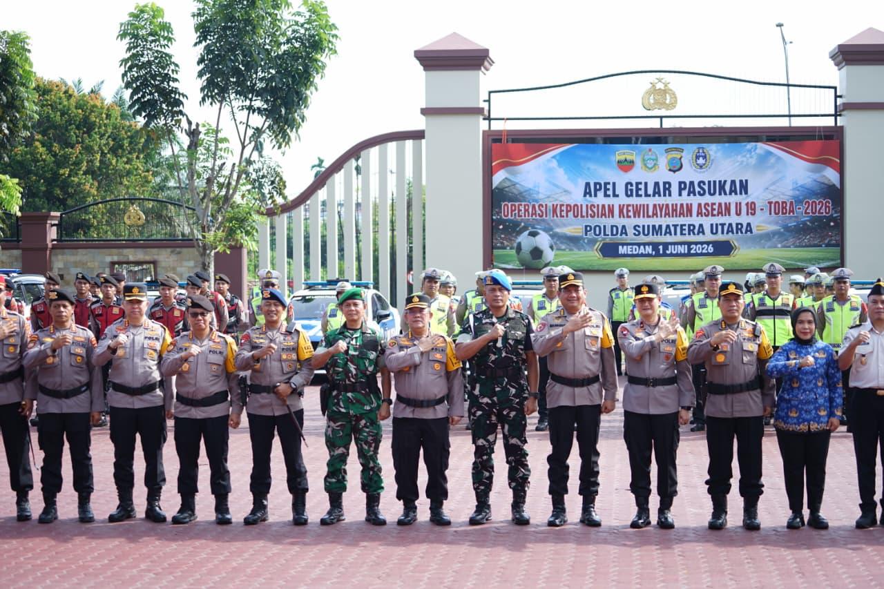 Brimob Polda Sumut dan Ribuan Personel Gabungan Siap Amankan ASEAN U-19 Boys Championship 2026 di Medan